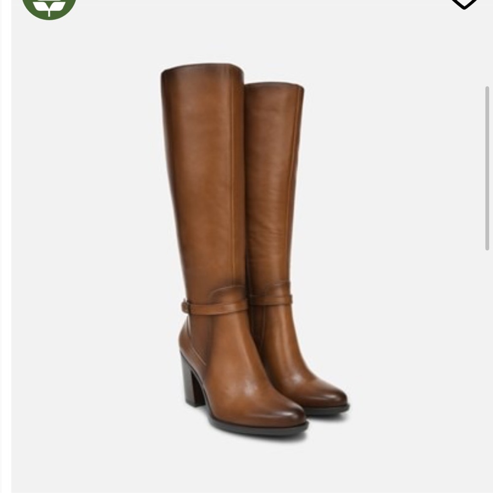 Naturalizer Brown Heeled Boots wide calf
